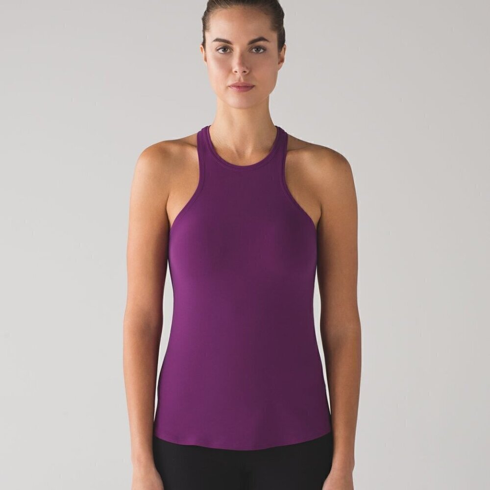 Lululemon Simply Bare Tank- Aurora / Black
